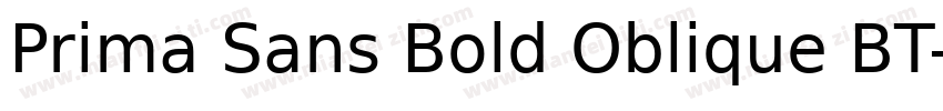 Prima Sans Bold Oblique BT字体转换